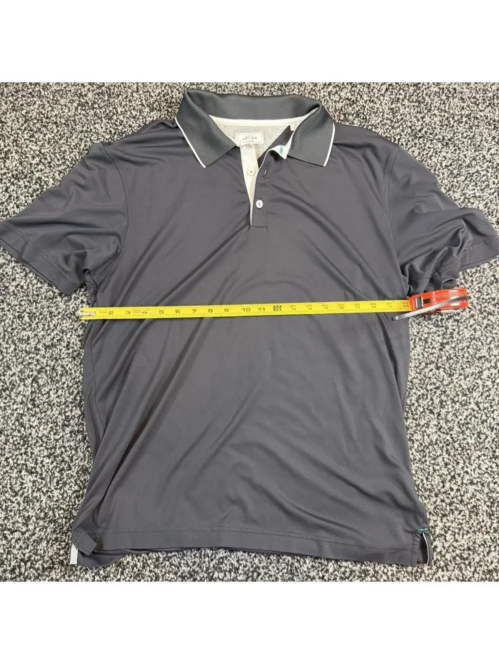 AdiPure Adidas Black Men's performance shirt polo size medium